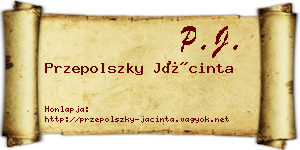 Przepolszky Jácinta névjegykártya